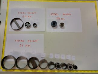 Cutting dies numbers 250 - 263