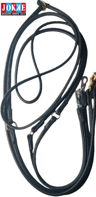 Lappo nahkainen koulutus / kolmipistetalutin kahdella lukolla, pituus 300 cm, kotimainen, valmistettu Kälviällä