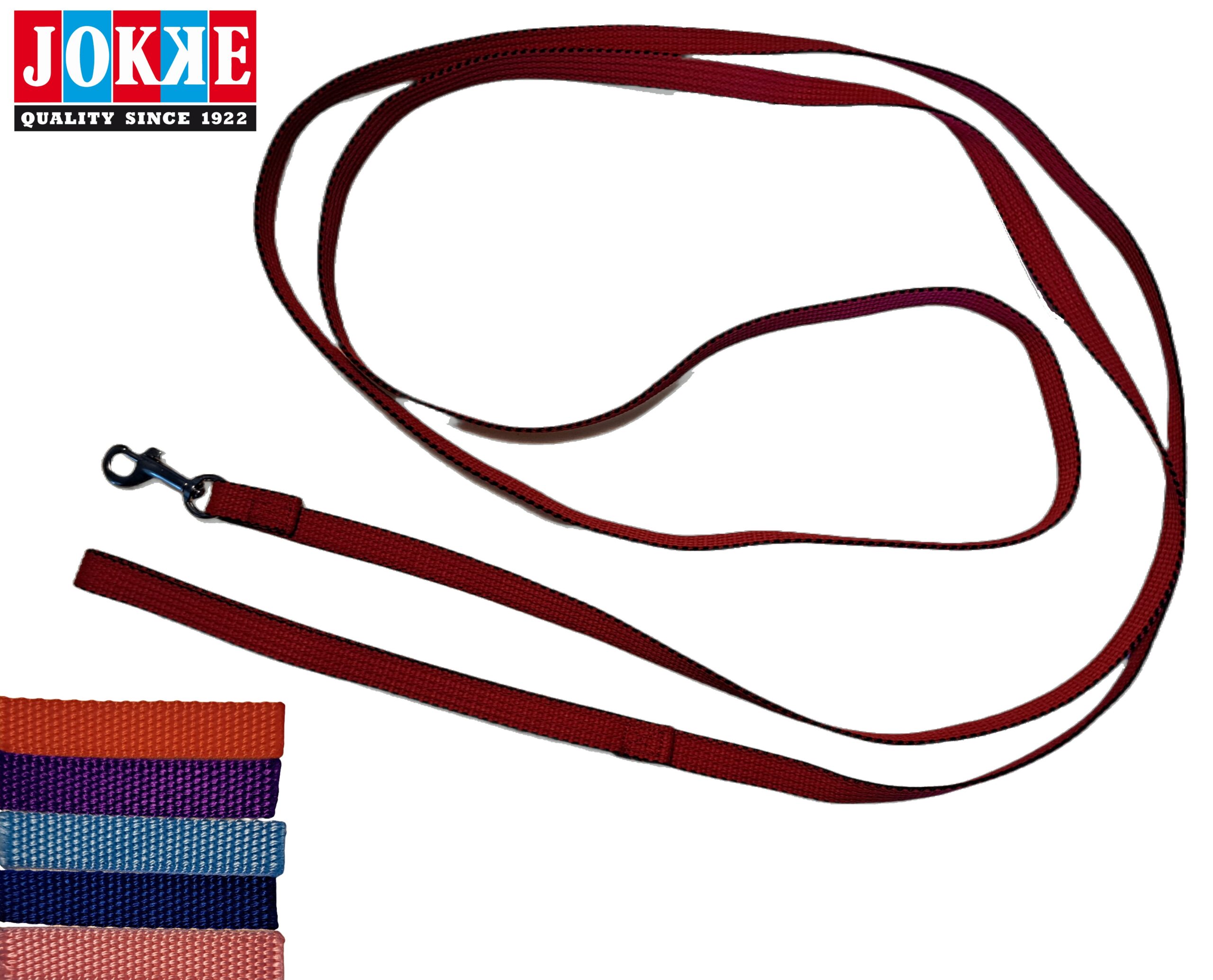 Outlet Dolly Nosework - taluttimet, 15 mm x 300, 500 cm ja 10 metriä. 300cm taluttimessa kahva. Useita eri värejä, valmistettu Suomessa, Kälviällä.