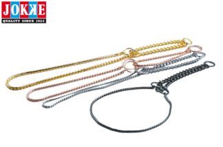 Puolikiristävät Snake-ketjut kromi, kulta, antrasiitti ja rosegold