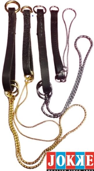 Snake-Expo kaulain aitoa mustaa nahkaa ja Snake-ketju hopean tai kullan värisenä. Valmistettu Kälviällä.