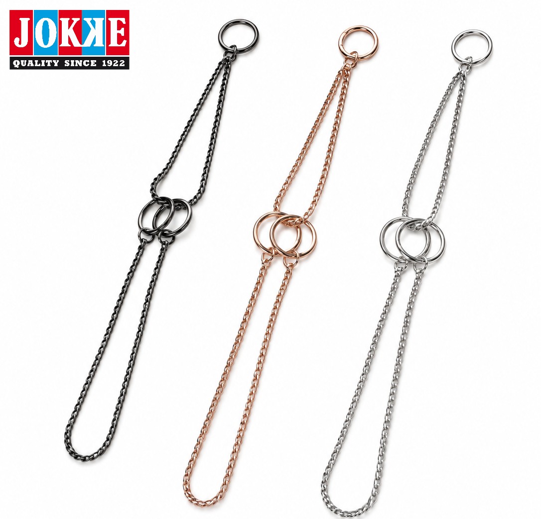 Puolikiristävät Snake-ketjut kromi, kulta, antrasiitti ja rosegold
